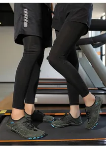 Quick-dry breathable water shoes shown in professional gym treadmill scene detail