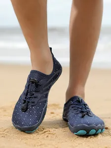 Durable blue quick-dry water shoes for beach activities and outdoor hiking on sandy ground