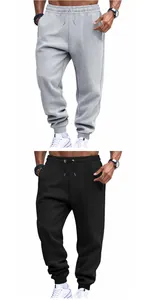 Confronto tra pantaloni jogger grigi e neri da uomo per fitness, palestra e corsa