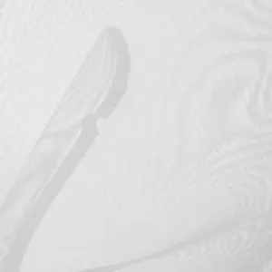 Macro view showing the breathable and lightweight white mesh texture of this fitness tank top