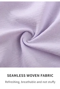 Close-up of light purple seamless woven fabric for breathable shapewear bodysuit