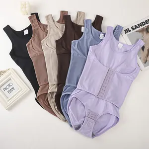 Collection of women's tummy control shapewear bodysuits in multiple neutral colors