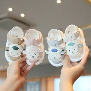 Soft Sole Baby Toddler Sandals Cartoon Lamb Breathable Anti-Slip First Walkers Summer Shoes For Boys Girls 0-2 Years