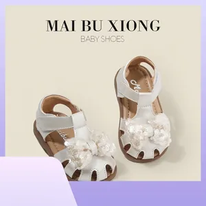 Baby Mädchen Sommer Prinzessin Sandalen Niedlich Schleife Pailletten Mikrofaser Leder Lauflernschuhe Weiche Sohle Rutschfest