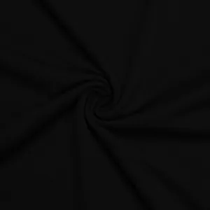 Detailed texture of black quick-dry sports fabric arranged in a soft spiral swirl.