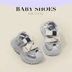 Sandales d'Été en Filet Respirant pour Bébés Garçons et Filles avec Protection des Orteils Fonctionnelle Chaussures de Marche Antidérapantes Légères Plein Air