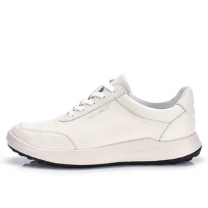 Zapatilla casual de cuero premium para hombre con suela blanda y diseño de cordones