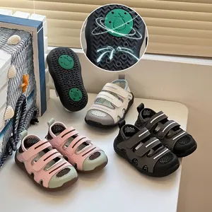 Kids Outdoor Wading Sandals Toddler Boys Girls Quick Dry Water Shoes Soft Sole Breathable Mesh Summer Beach Footwear