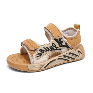 Sandales de sport modernes pour garçons avec semelle souple antidérapante et bandes velcro