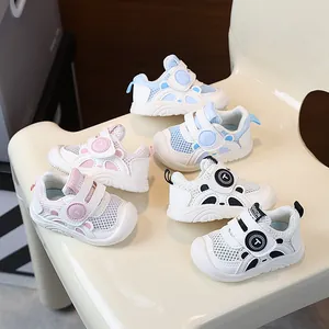 Summer Toddler Baby First Walkers Breathable Mesh Shoes Anti-Slip Soft Sole Velcro Sneakers For Boys Girls Infants