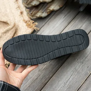Detail of the durable non-slip black rubber sole on women's casual sports shoes