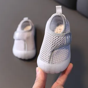 Kleinkind Babyschuhe Jungen Mädchen Atmungsaktiv Mesh Weiche Sohle Rutschfest Lauflernschuhe Klettverschluss Sport Sneaker
