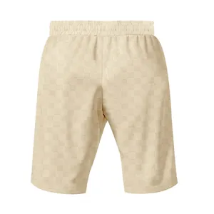 Vista detallada de la parte trasera del pantalón corto casual de jacquard para hombre