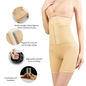 Faja Pantalón Sin Costuras de Talle Alto para Mujer Pantalones Moldeadores con Cierre de Corchetes Textura de Panal