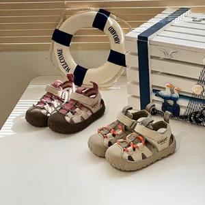 Sandalias Deportivas de Puntera Cerrada para Niños Bebés Niños Niñas Suela Blanda Antideslizante Zapatos Casuales Transpirables Verano