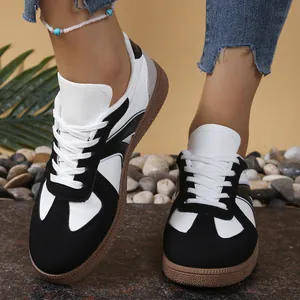 Women Retro GAT Sneakers German Army Trainer Style Low Top Casual Board Shoes PU Stitching Gum Sole Fashion Sneakers