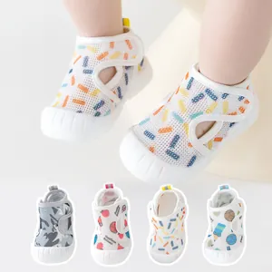 Toddler Baby Walking Shoes Mesh Breathable Soft Sole Non-Slip Summer Sandals Boys Girls Infantile First Walkers Cartoon Shoes