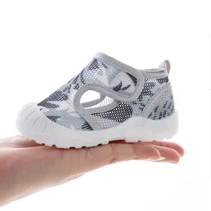 Breathable mesh baby walking shoes with soft non-slip sole for infants and toddlers