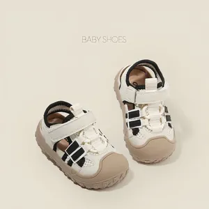Baby Toddler First Walking Shoes Anti-Collision Summer Sandals For Boys Girls 1-3 Years Old Soft Sole Mesh Breathable Casual Shoes