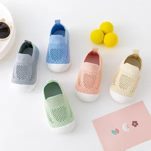 Atmungsaktive Mesh-Lauflernschuhe für Kinder mit weicher Antirutschsohle