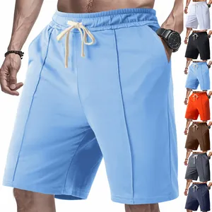 Vue détaillée des shorts de golf décontractés pour hommes en plusieurs coloris unis