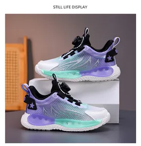 Atmungsaktive Kinder-Sneaker mit praktischem Drehverschluss und dynamischem Flammendesign