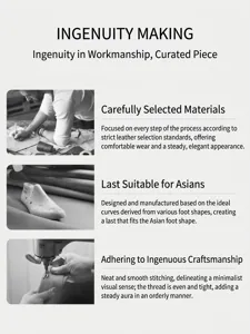 Detail showing handcrafted process and premium leather of these elegant men's Oxford shoes.
