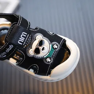 Sommer-Sandalen für Kleinkinder mit niedlichem Bärenmotiv und weicher Sohle für Kinder