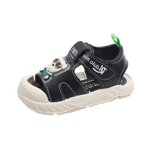 Bequeme Kleinkindsandalen mit niedlichem Bärenmotiv und weicher Sohle für den Sommer