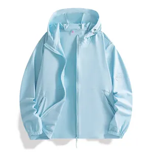 High-performance summer ice silk UV protection sun jacket with hood for outdoor activities