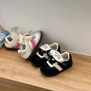 Atmungsaktive Mesh-Babyschuhe mit weicher Sohle, erhältlich in Silber und Schwarz