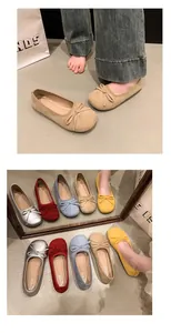 Collezione di ballerine con fiocco da donna in vari colori primaverili vivaci e moderni