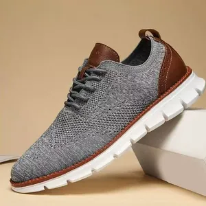 Ανδρικά Υπαίθρια Casual Sneakers Αναπνεύσιμα Flyknit Mesh Παπούτσια Περπατήματος Ελαφριά Αθλητικά Παπούτσια Τρεξίματος