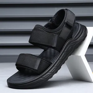 Men's Casual Sport Sandals Thick Sole Non-slip Mesh Beach Shoes With Hook And Loop Closure For Outdoor Summer Athletic Sandals