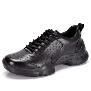 Zapatos Casuales de Negocios de Cuero Genuino para Hombre Transpirables con Diseño Hueco para Verano Zapatos de Caminata Suela Blanda