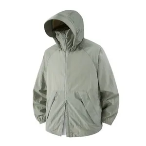 Sommer Eisseide Sonnenschutzkleidung Unisex UPF50+ UV-Schutz Atmungsaktiv Leicht Kapuzenjacke Top Outdoor Casual Sportbekleidung