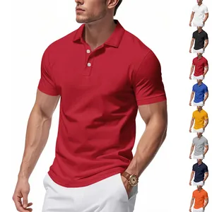 Men's minimalist quick-dry polo shirt available in multiple colors for summer wear