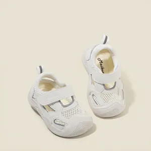 Kleinkind Baby Atmungsaktive Mesh Schuhe Sommer Neue Jungen Mädchen Anti-Kollision Sport Sneaker Casual Lauflernschuhe Klettverschluss