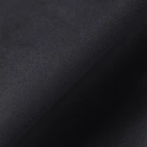 Close-up of high-quality black woven fabric texture for men's casual cargo shorts