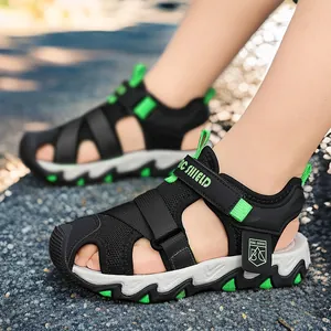 Sandali a Punta Chiusa per Ragazzo Traspiranti per Sport all'Aperto Scarpe da Spiaggia Casual Estive con Chiusura a Strappo