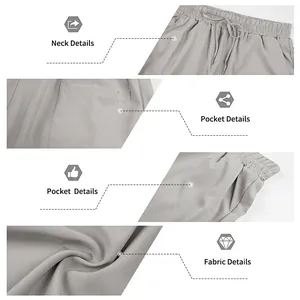 Detaillierte Makroansicht von Stoff und Taschendesign der lässigen Sommer-Herrenshorts.