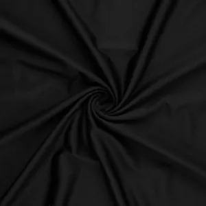 Macro view of black quick-dry stretch fabric texture for men's gym training tank top