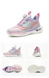 Vielseitige Ansichten der Jungen-Sportschuhe mit praktischem Drehverschluss-System