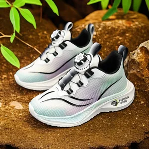 Leichte Jungen-Laufschuhe mit Farbverlauf und einem praktischen Drehverschluss-System