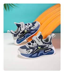 Zapatillas deportivas premium para niños con malla transpirable y suela suave antideslizante