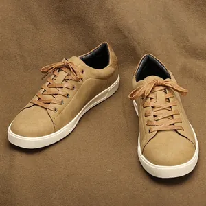 Herren Casual Board Schuhe PU-Leder Atmungsaktiv Leicht Low-Top Sneakers Für Den Täglichen Gebrauch Mode Flache Schuhe