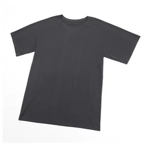 Macro detail of breathable wavy texture on men's quick-dry sports t-shirt