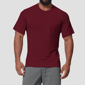 Men's Seamless Quick Dry Sports T-Shirt Polyester Nylon Breathable Short Sleeve Running Gym Fitness Workout Training Top