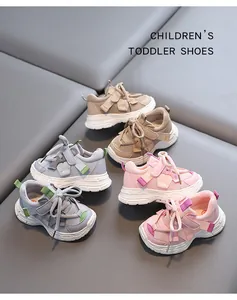 Three color options of breathable mesh toddler sneakers for boys and girls
