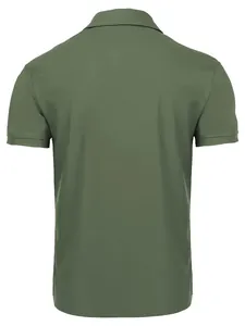 Rückenansicht des armee-grünen schnelltrocknenden Polo-Shirts für Outdoor-Aktivitäten